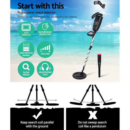 Metal Detector 180MM Deep Sensitive Waterproof Pinpointer Treasure