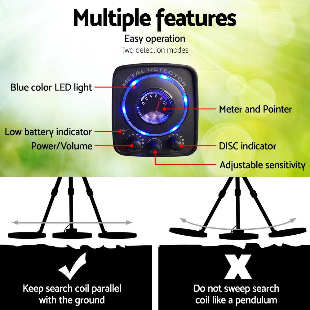 Metal Detector 160MM Deep Sensitive Waterproof Pinpointer Treasure