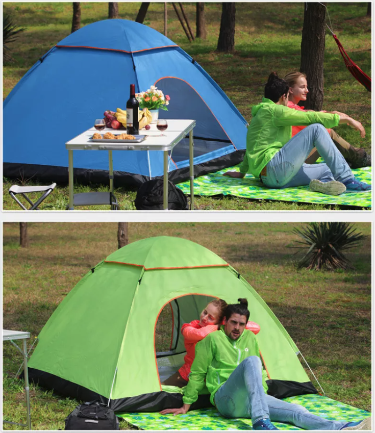 Pop Up Tent 2-3 Person Camping Tent Waterproof Hiking Canopy Shelter