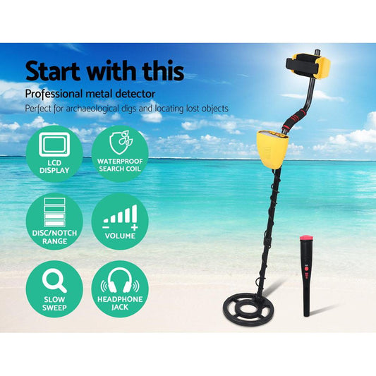 Metal Detector 180MM Deep Sensitive Waterproof Pinpointer Treasure